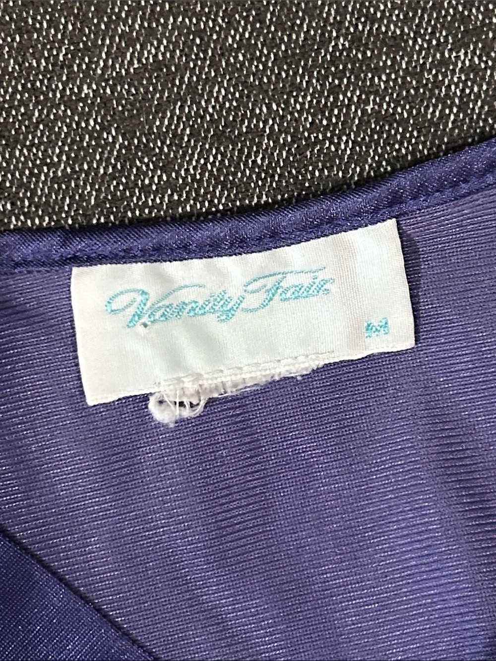 Vanity Fair Vintage Purple Sleeveless Slip Dress sz M - Picture 2 of 4